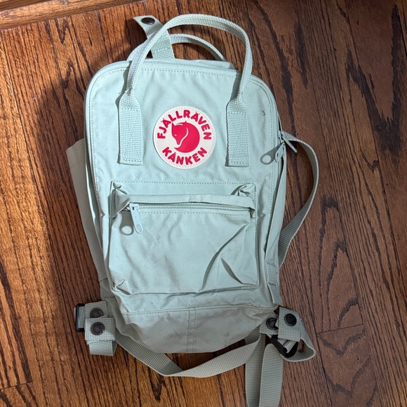 fjallraven Kanken Mini Mint Green Backpack - Picture 3 of 5
